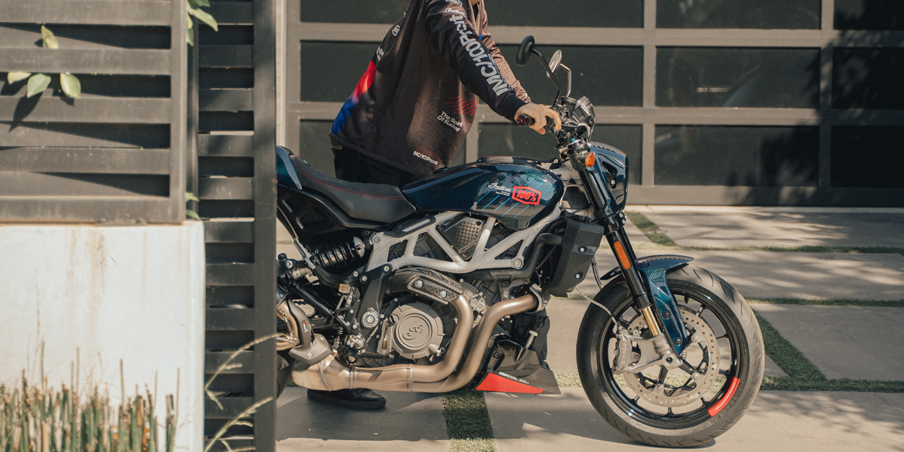 100% Indian Motorcycle FTR1200 オフジャージ New 2024 Indian Motorcycle FTR X 100% R Carbon | Motorcycles